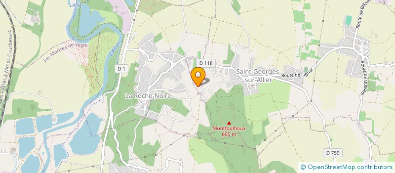 localisation de l'entreprise PLOMBERIE ROUX ASSISTANCE  SAINT-GEORGES-SUR-ALLIER