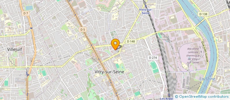 localisation de l'entreprise PLOMBERIE SANITAIRE CHAUFFAGE CARRELAGE à IVRY-SUR-SEINE