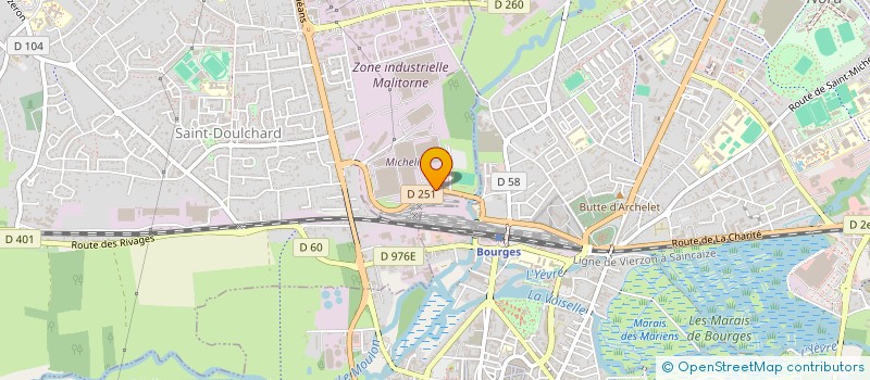 localisation de l'entreprise PLOMBERIE SERVICES 18  SAINT DOULCHARD