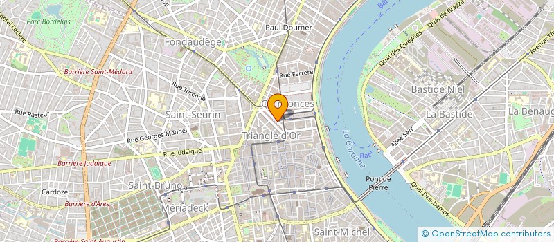 localisation de l'entreprise PLOMBERIE SOL PEINTURE à BORDEAUX