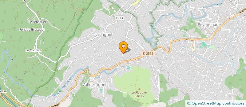 localisation de l'entreprise PLOMBERIE SOUJOL à LE TIGNET