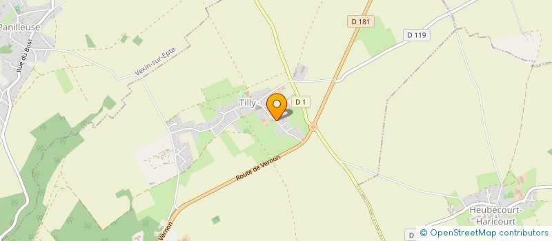 localisation de l'entreprise PLOMBERIE TRAVAUX CONFORT  TILLY