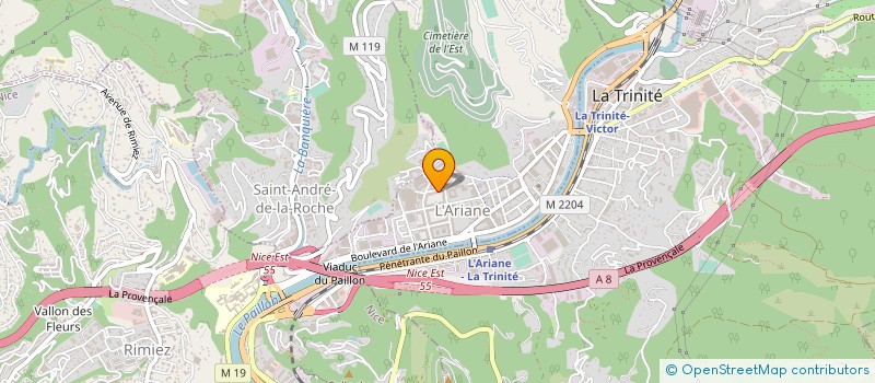 localisation de l'entreprise PLOMBERIE VAUTRIN à NICE