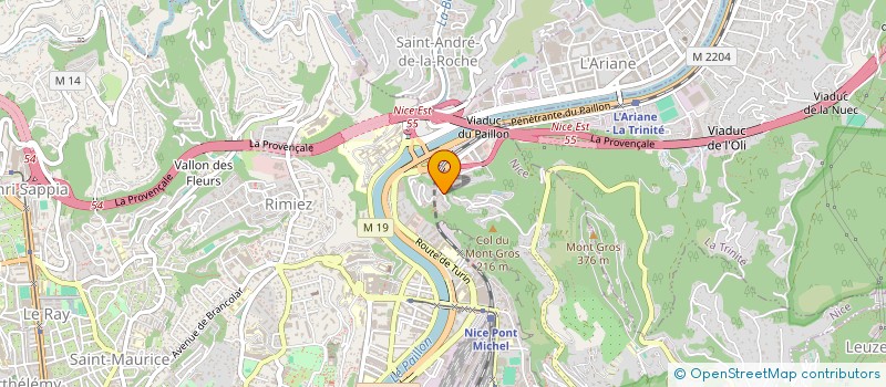 localisation de l'entreprise PLOMBIER AZUR  NICE