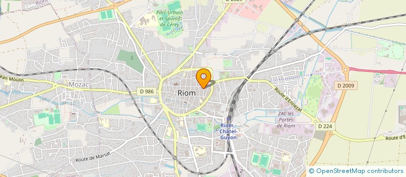 localisation de l'entreprise PLOMBIER CHAUFFAGISTE RIOM  RIOM