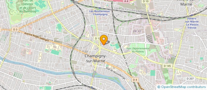 localisation de l'entreprise PLOMBIER COMPANY à CHAMPIGNY-SUR-MARNE