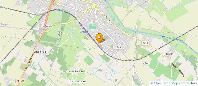 localisation de l'entreprise PLOMBIERS CHAUFFAGISTES DE LA PRESQU'ILE à SAUJON