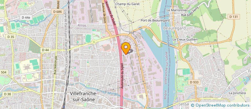 localisation de l'entreprise PLOMBIERS DU RHONE  VILLEFRANCHE-SUR-SAONE