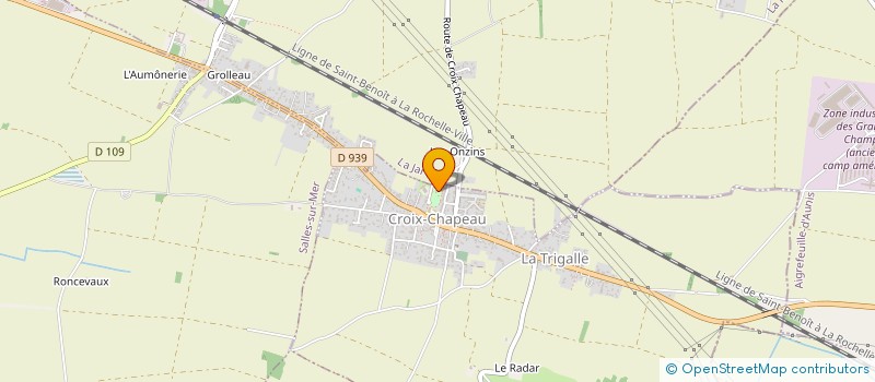 localisation de l'entreprise PLOMBIERS ROCHELAIS  CROIX-CHAPEAU