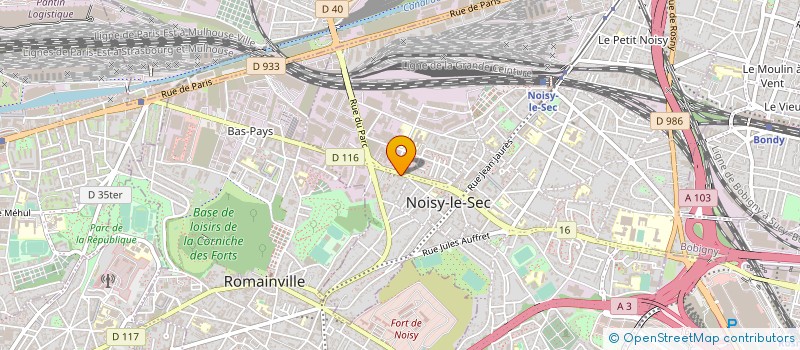 localisation de l'entreprise PLOMBITEK à NOISY-LE-SEC