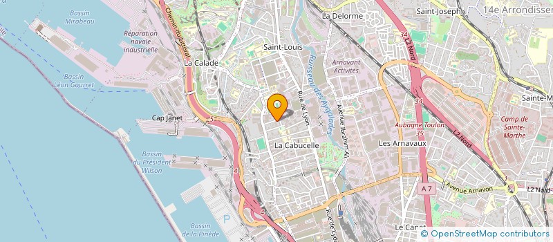 localisation de l'entreprise PLOMCHAUF 13  MARSEILLE