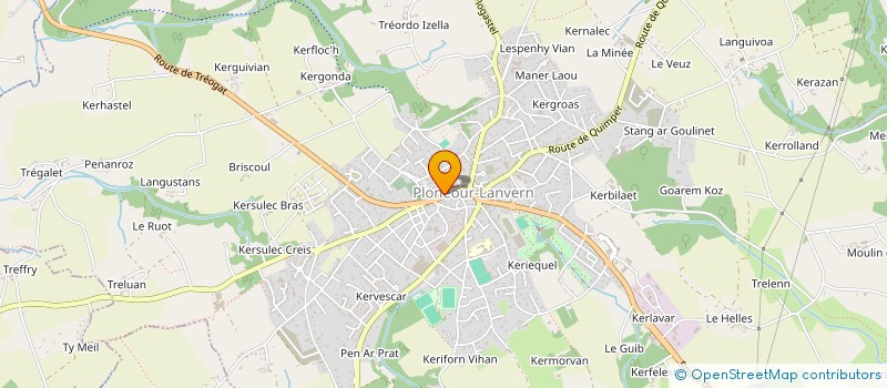 localisation de l'entreprise PLONEOUR FOOTBALL CLUB  PLONEOUR-LANVERN