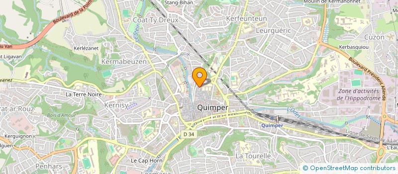 localisation de l'entreprise PLONEOUR LANVERN - DIOTIS à QUIMPER