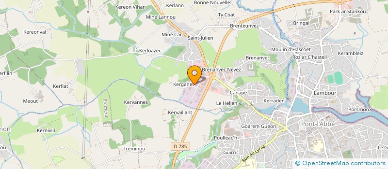 localisation de l'entreprise PLONEOUR LOISIRS à PLONEOUR-LANVERN