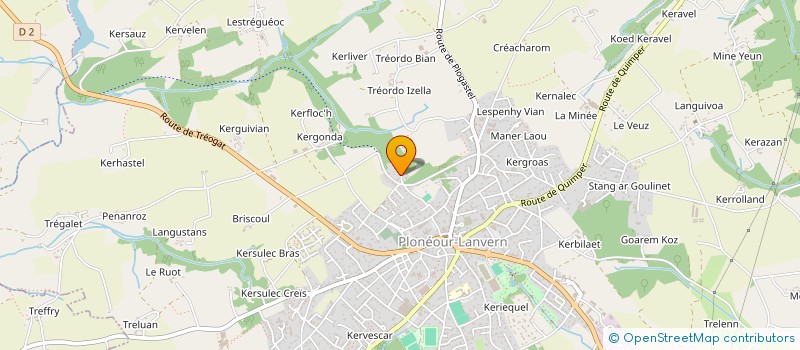 localisation de l'entreprise PLONEOUR RINK HOCKEY PATIN BIGOUDEN  PLONEOUR-LANVERN