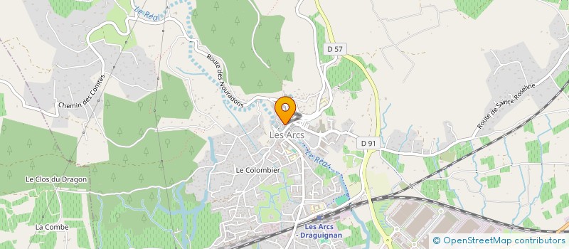 localisation de l'entreprise PLONGEE CLUB MERMAI ET PAPAGAI  LES ARCS