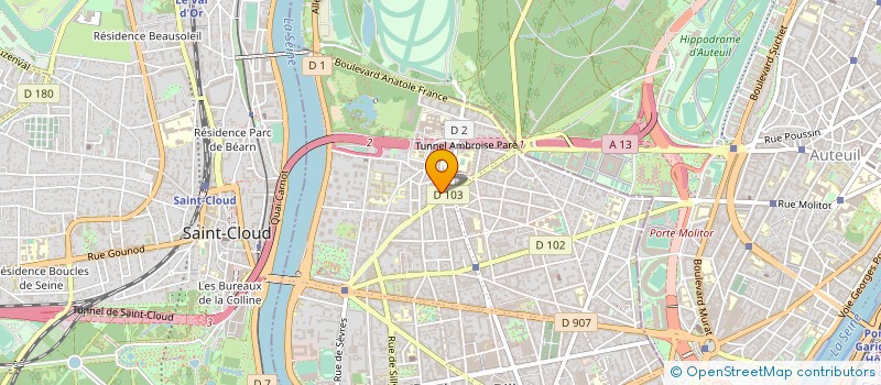localisation de l'entreprise PLONGEE LE POINT FORMATION  BOULOGNE-BILLANCOURT