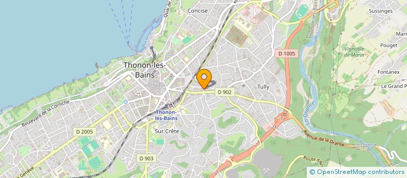 localisation de l'entreprise PLONGEE LOISIRS ET DECOUVERTES à THONON-LES-BAINS