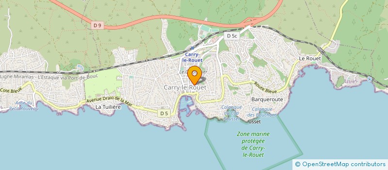 localisation de l'entreprise PLONGEE PASSION à CARRY-LE-ROUET