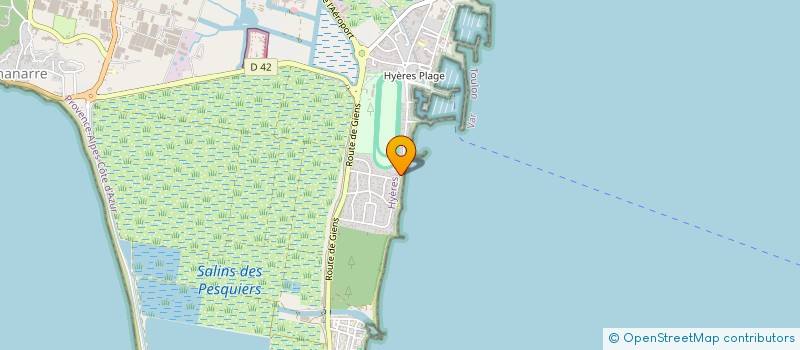 localisation de l'entreprise PLONGEEO à HYERES