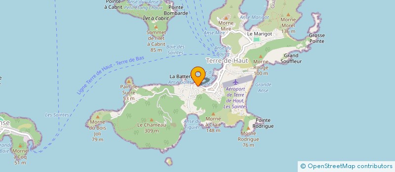 localisation de l'entreprise PLONGEES DES SAINTES LA DIVE BOUTEILLE à TERRE-DE-HAUT