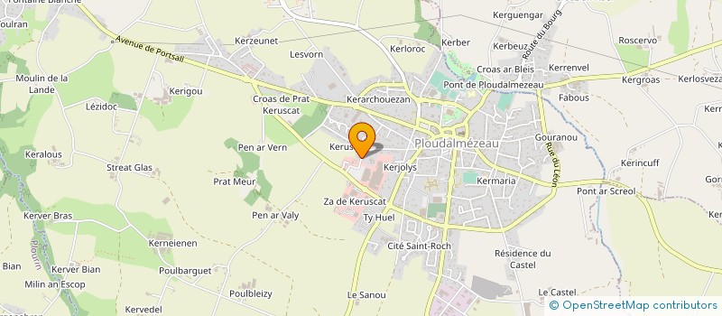 localisation de l'entreprise PLOUDAL DISTRIBUTION à PLOUDALMEZEAU