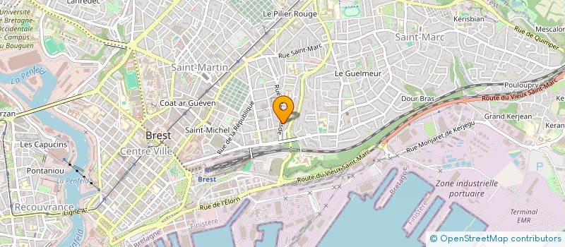 localisation de l'entreprise PLOUF à BREST