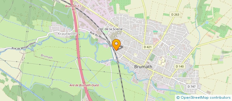 localisation de l'entreprise PLOUF HOLDING  BRUMATH