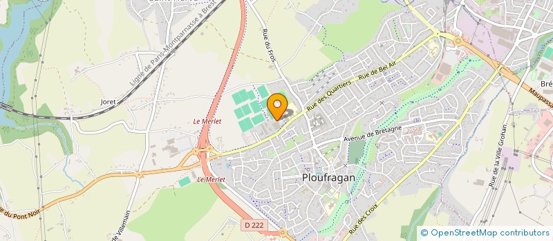 localisation de l'entreprise PLOUFRAGAN FOOTBALL CLUB à PLOUFRAGAN