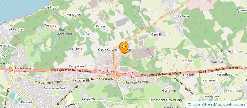 localisation de l'entreprise PLOUGADIS à PLOUGASTEL-DAOULAS