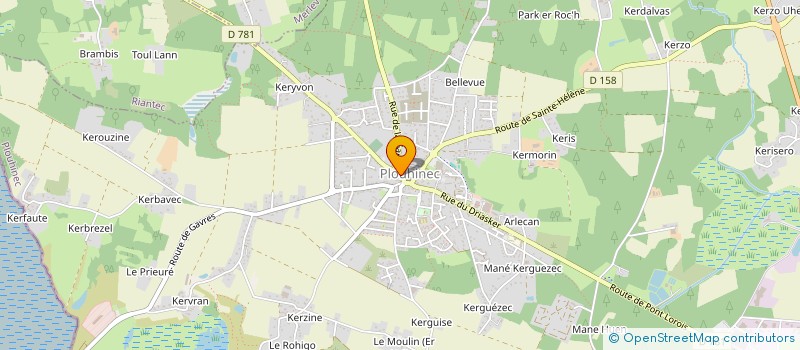 localisation de l'entreprise PLOUHINEC FOOTBALL CLUB  PLOUHINEC