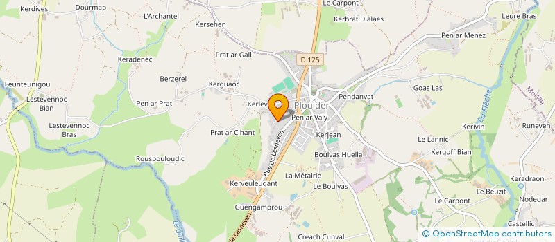 localisation de l'entreprise PLOUIDER SPORTS NATURE  PLOUIDER