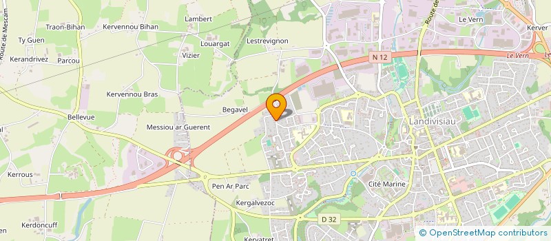 localisation de l'entreprise PLOUSUL  LANDIVISIAU