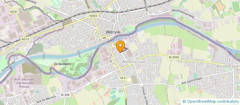 localisation de l'entreprise PLOVIER TEXTILE à WERVICQ-SUD
