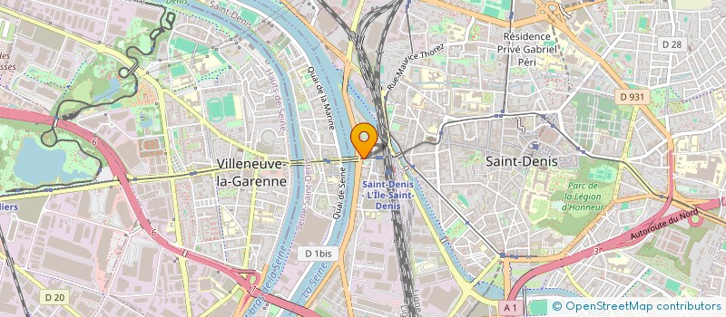 localisation de l'entreprise PLP à SAINT-DENIS