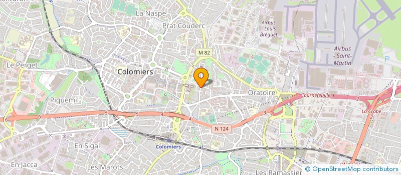 localisation de l'entreprise PLP à COLOMIERS