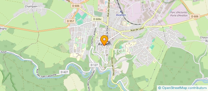 localisation de l'entreprise PLP à AVALLON