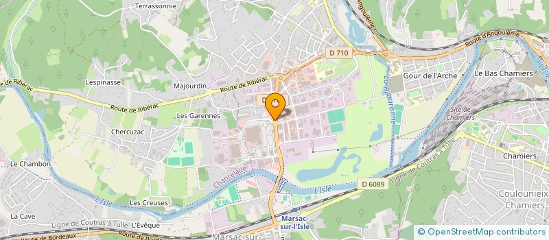 localisation de l'entreprise PLP  MARSAC-SUR-L'ISLE