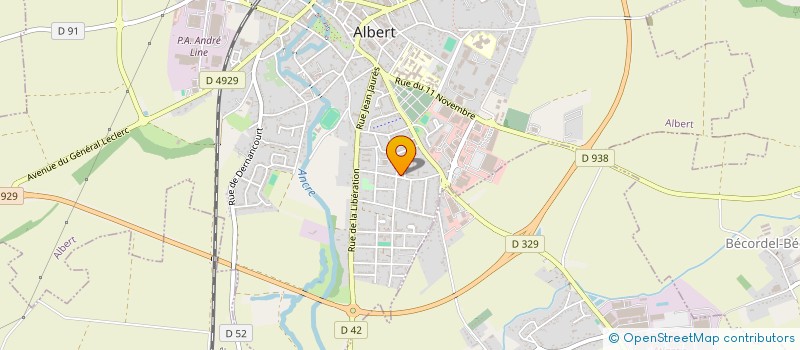 localisation de l'entreprise PLP  ALBERT