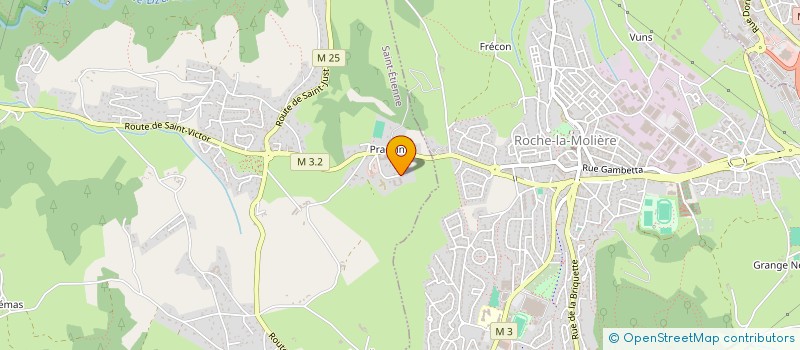 localisation de l'entreprise PLP  SAINT-ETIENNE