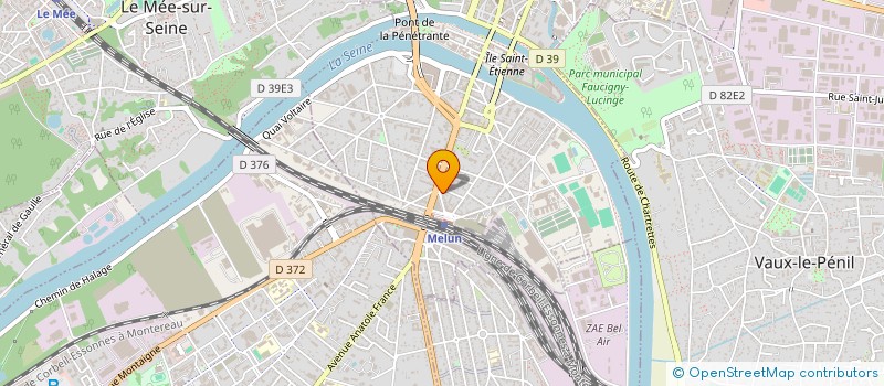 localisation de l'entreprise PLP AUDIOPTIQUE à MELUN