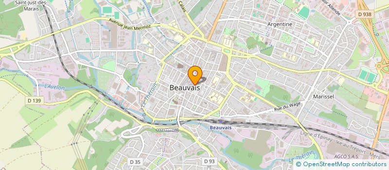 localisation de l'entreprise PLP1  BEAUVAIS