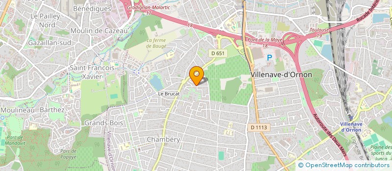 localisation de l'entreprise PLPB IMMO  VILLENAVE-D'ORNON