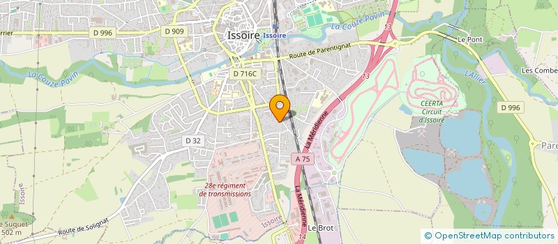 localisation de l'entreprise PLPJ  ISSOIRE