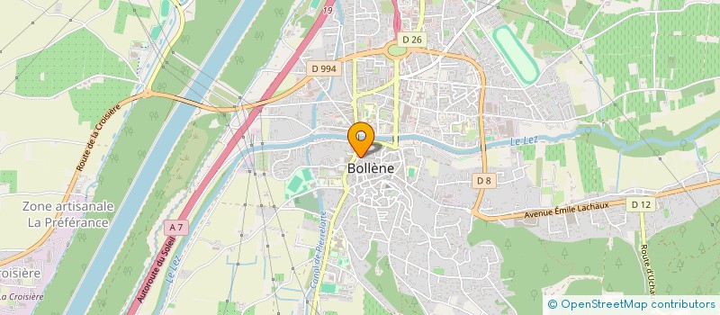 localisation de l'entreprise PLQ 84 à BOLLENE