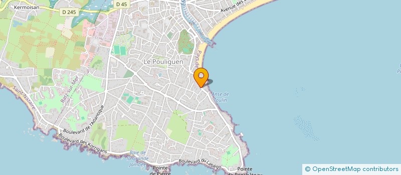 localisation de l'entreprise PLRC GUIDICELLI  LE POULIGUEN