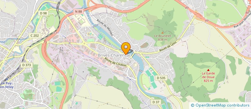 localisation de l'entreprise PLS 43 - PROFESSIONNELS LIBERAUX DE SANTE 43  LE PUY-EN-VELAY