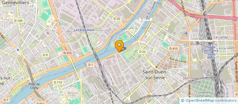 localisation de l'entreprise PLS DEVELOPPEMENT à SAINT-OUEN-SUR-SEINE