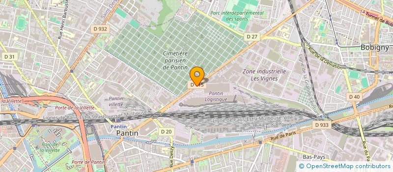 localisation de l'entreprise PLS PEINTURE  PANTIN