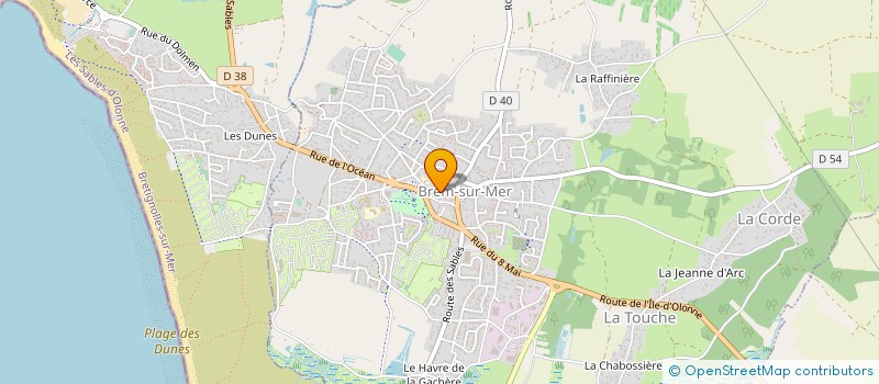 localisation de l'entreprise PLSA à BREM-SUR-MER
